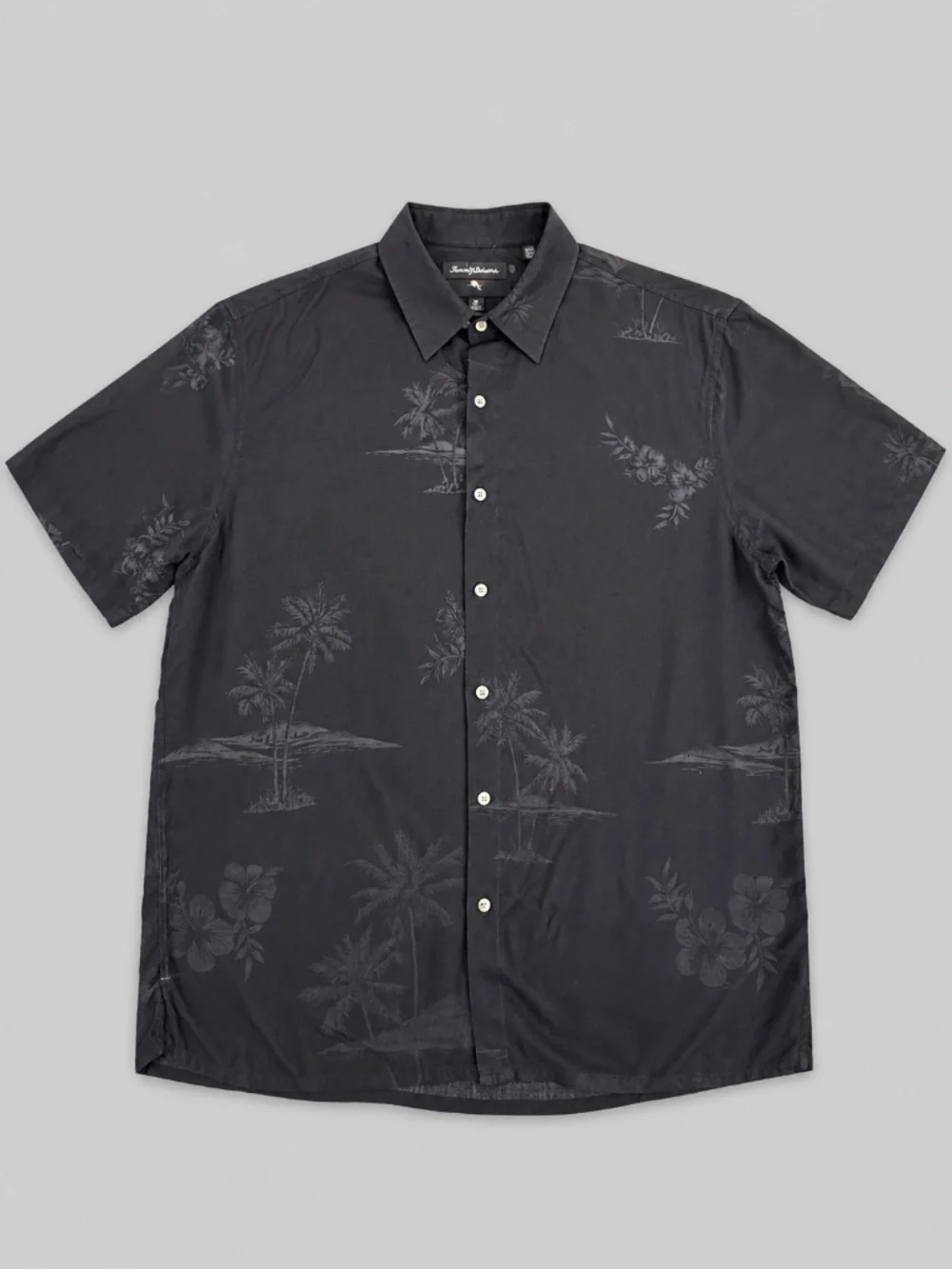 Mens Croft & Barrow Button Down Short Sleeve Tropical Shirt XL